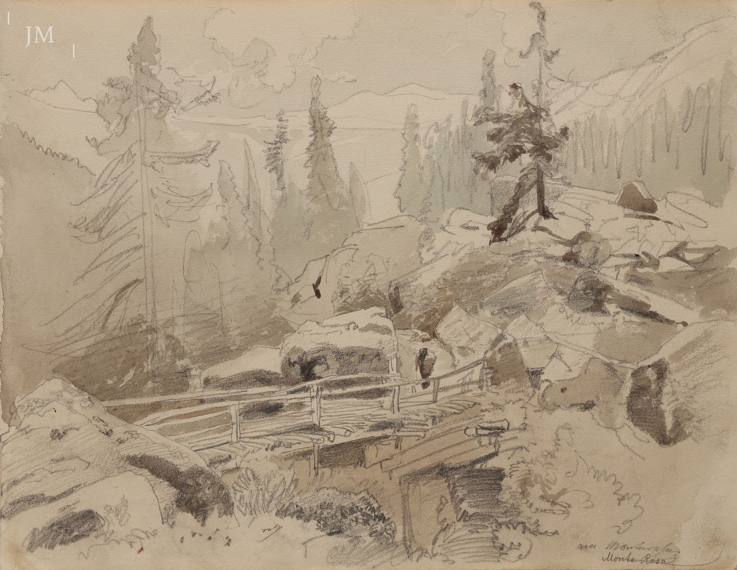 A River Crossing, Monte Rosa